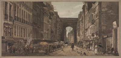 A Selection of Twenty of the Most Picturesque Views in Paris: View of the Gate of St. Denis taken from the Suburbs by Thomas Girtin