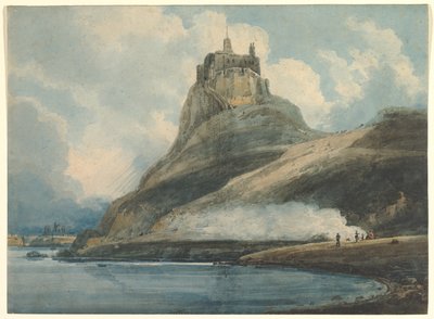 Lindisfarne Castle, Holy Island, Northumberland by Thomas Girtin
