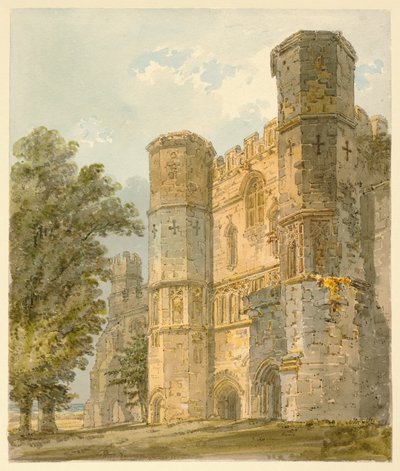 The Gatehouse of Battle Abbey, Sussex by Thomas Girtin