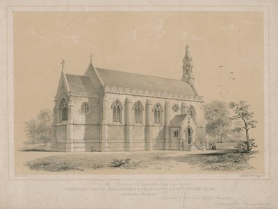 Proposed chapel to be attached to the Hospital for Consumption by Thomas Goldsworth Dutton