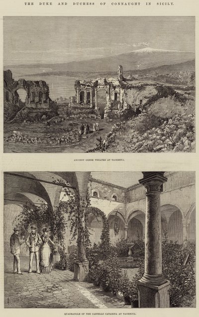 The Duke and Duchess of Connaught in Sicily by Thomas Harrington Wilson