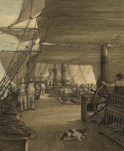 Scene Aboard the HMS 