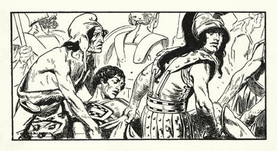 Death of Leonidas by Thomas Heath Robinson