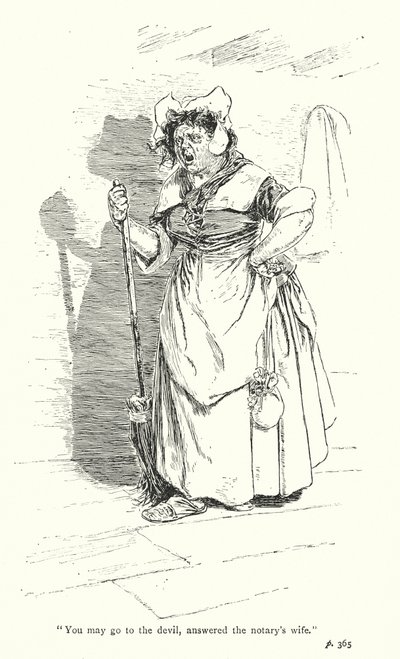Illustration for A Sentimental Journey by Laurence Sterne by Thomas Heath Robinson