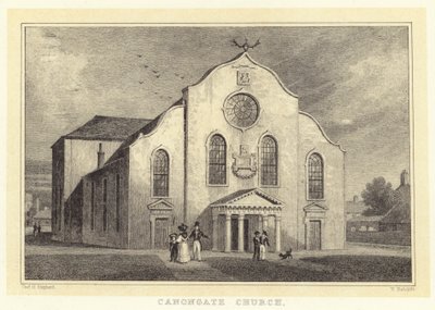 Canongate Church by Thomas Hosmer (after) Shepherd