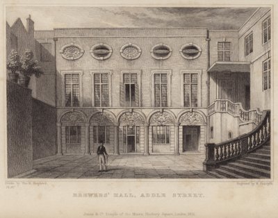 Brewers Hall in Addle Street by Thomas Hosmer Shepherd