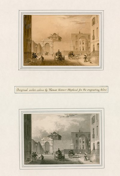 Coldbath Fields Prison by Thomas Hosmer Shepherd