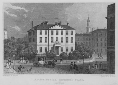 Excise Office, Drummond Place, Edinburgh by Thomas Hosmer Shepherd