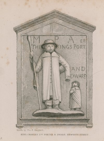 King Charles 1st Porter and Dwarf by Thomas Hosmer Shepherd