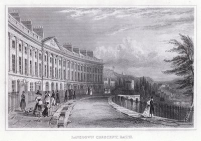 Lansdown Crescent, Bath by Thomas Hosmer Shepherd