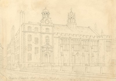 Middle Temple Hall by Thomas Hosmer Shepherd