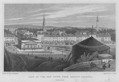 Part of the New Town, from Ramsey Gardens, Edinburgh by Thomas Hosmer Shepherd
