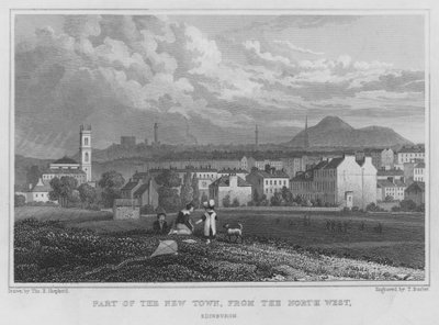 Part of the New Town, from the North West, Edinburgh by Thomas Hosmer Shepherd