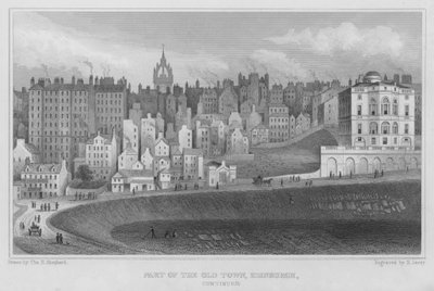 Part of the Old Town, Edinburgh by Thomas Hosmer Shepherd