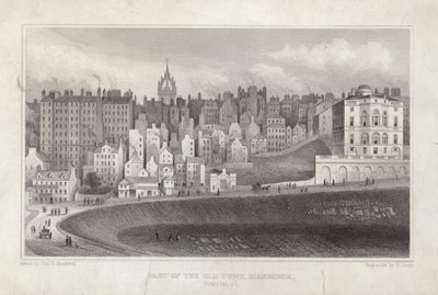 Part of the Old Town Edinburgh by Thomas Hosmer Shepherd