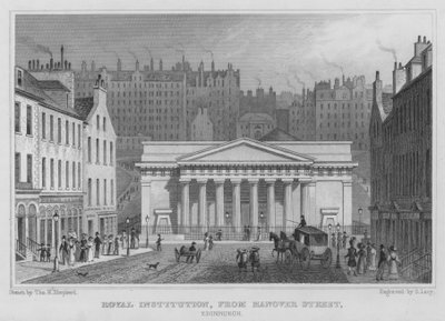 Royal Institution, from Hanover Street, Edinburgh by Thomas Hosmer Shepherd