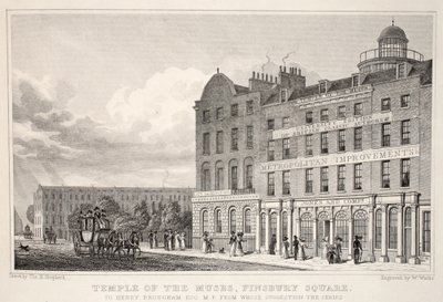 Temple of the Muses, Finsbury Square, from 