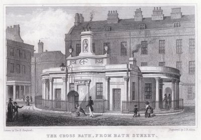 The Cross Bath, from Bath Street by Thomas Hosmer Shepherd