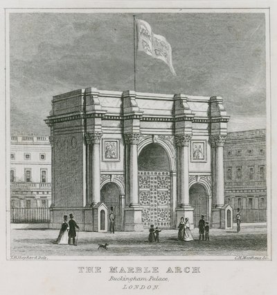 The Marble Arch, Buckingham Palace by Thomas Hosmer Shepherd