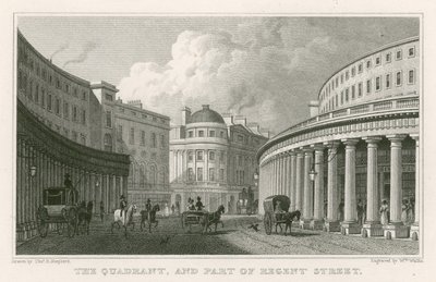The Quadrant and Part of Regent Street, London by Thomas Hosmer Shepherd