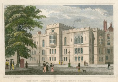 The New Library and Parliament Chambers by Thomas Hosmer Shepherd