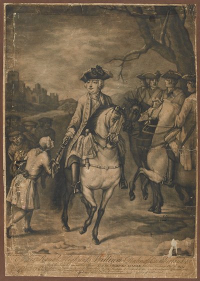 H.R.H. The Duke of Cumberland, and the French Commanding Officer surrendering Carlisle to His Highness, 30th December 1745, 1746 by Thomas Hudson