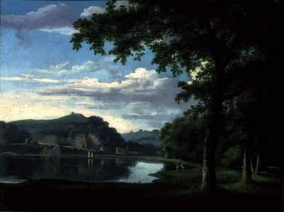 Landscape with View on the River Wye, c.1772 by Thomas Jones