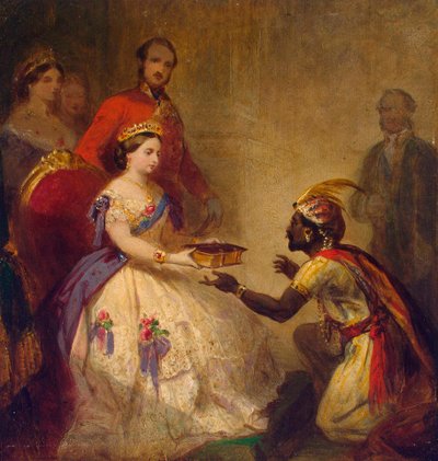 Queen Victoria Giving the Bible to an African Chief by Thomas Jones Barker