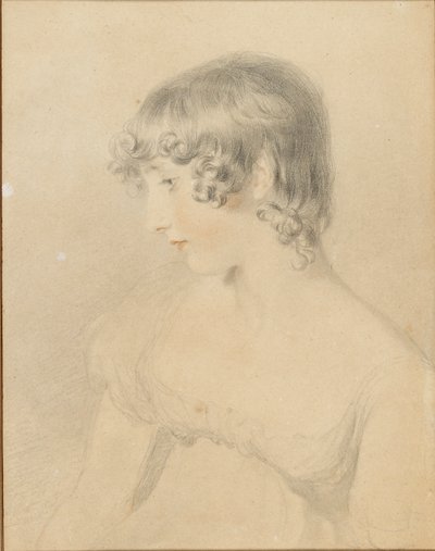 Bust Portrait of Susan Bloxam, Turned in Profile to Left by Thomas Lawrence