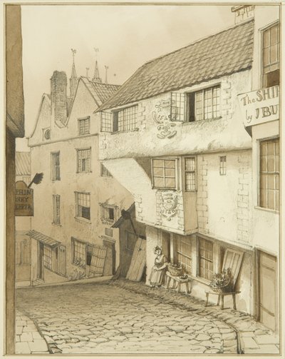 Lower End of Steep Street, with house by Thomas Leeson the Elder Rowbotham