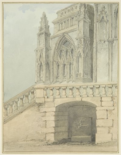 Redcliffe Conduit and part of North Porch by Thomas Leeson the Elder Rowbotham