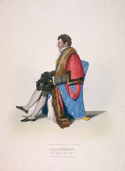 Alderman Sir William Heygate, Seated and in Civic Costume Showing Robe and Hat by Thomas Lord Busby