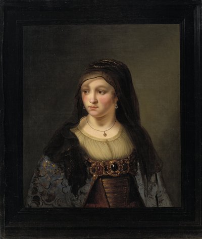 Portrait of a Lady in a Veil by Thomas Mathisen