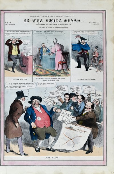 Monthly Sheet of Caricatures no.75. Or the Looking Glass by Thomas McLean