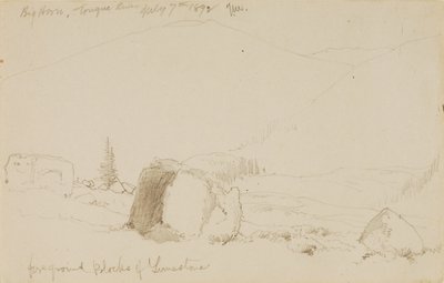 Big Horn, Tongue River by Thomas Moran