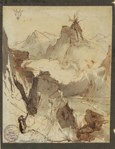 Hiawatha Sees Mudjekeewis, 1870-75 by Thomas Moran