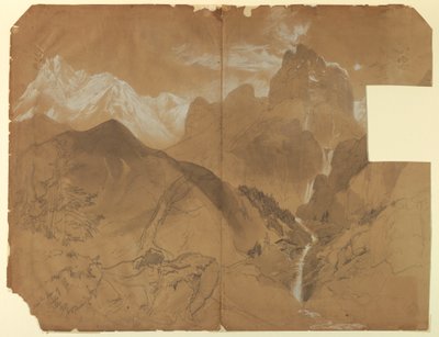 Near the Pass of Faido, Italy, 1867 by Thomas Moran