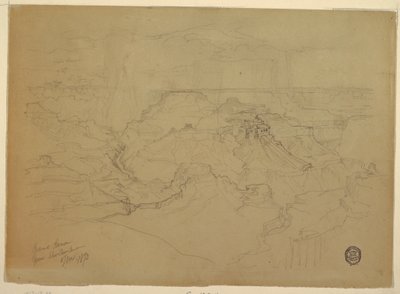 The Grand Canyon in the Rain, 1873 by Thomas Moran