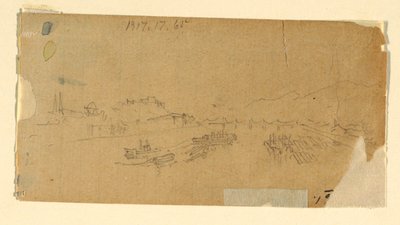 The Tetons, Shown from the Plain, August 28, 1879 by Thomas Moran