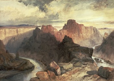 Summer, Amphitheatre, Colorado River, Utah Territory by Thomas Moran