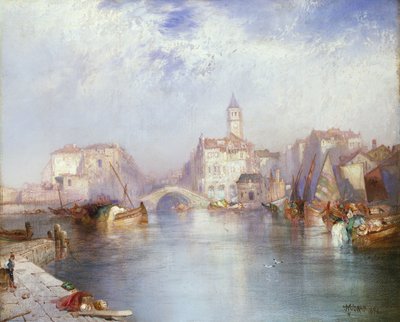 Venetian Canal by Thomas Moran