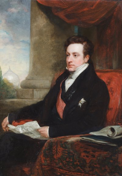 Portrait of Percy Clinton Smythe, 6th Viscount Strangford by Thomas Phillips