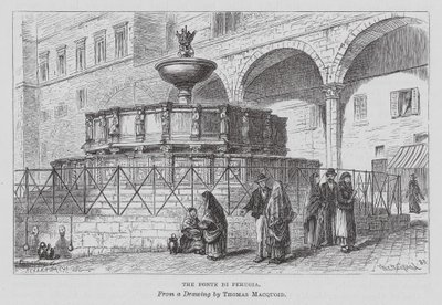 The Fonte Di Perugia by Thomas Robert Macquoid