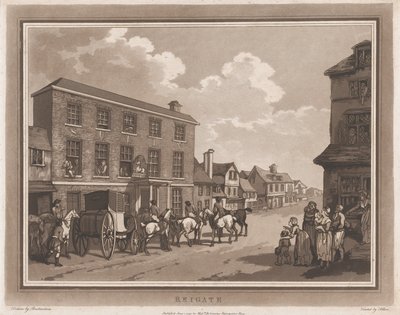 Reigate An Excursion to Brighthelmstone, June 1, 1790 by Thomas Rowlandson, Samuel Alken