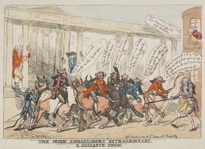 The Irish Ambassadors Extraordinary a Gallant Show by Thomas Rowlandson