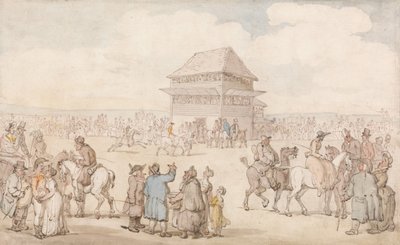 A Crowded Race Meeting by Thomas Rowlandson