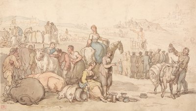 A Fair in the Country by Thomas Rowlandson