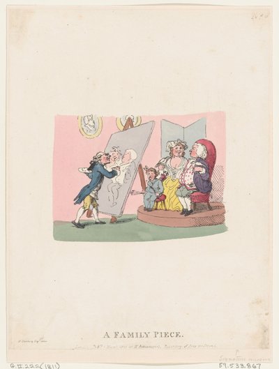 A Family Piece, published 1803 later reissue by Thomas Rowlandson