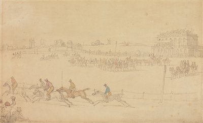 A Race on the Knavesmire at York by Thomas Rowlandson