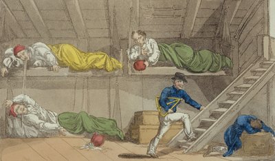 A Scene in the Channel, from The Grand Master, or Adventures of Qui Hi? in Hindostan. A Hudibras Poem in Eight Cantos by Quiz, by William Combe (1741-1823) published by Thomas Tegg, London, 1815 by Thomas Rowlandson